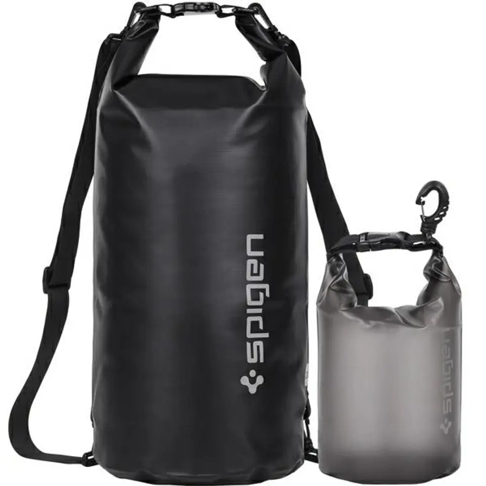 ⁨Spigen Universal Waterproof Bag A630 black/black universal two waterproof bags (20L and 2L) AMP04534⁩ at Wasserman.eu