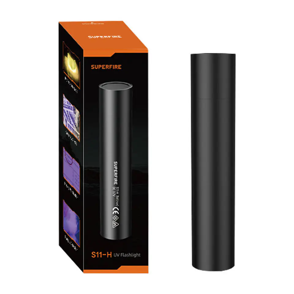 Latarka UV Superfire S11-H, 365NM, USB w sklepie Wasserman.eu