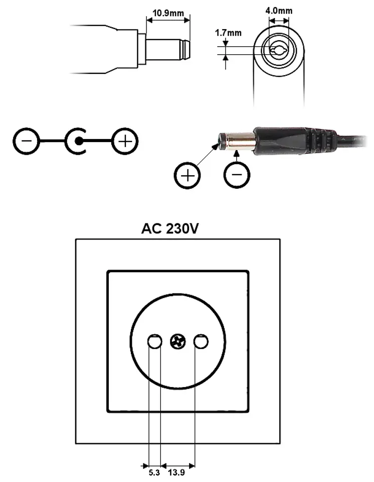 ⁨POWER SUPPLY 6V/2A/4.0⁩ at Wasserman.eu