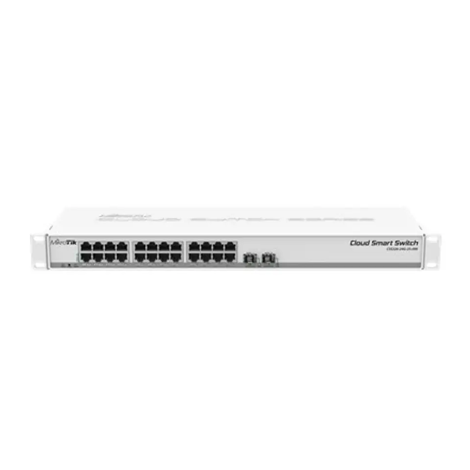 ⁨Mikrotik CSS326-24G-2S+RM network switch Managed Gigabit Ethernet (10/100/1000) Power over Ethernet (PoE) 1U White⁩ at Wasserman.eu