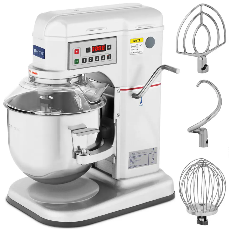 ⁨Planetary spiral robot mixer with drop-down bowl RCPM-7.1A 7 l 230 V 650 W⁩ at Wasserman.eu