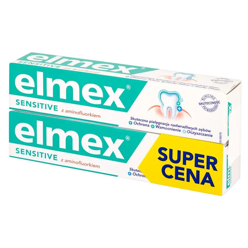 ⁨Elmex Sensitive Toothpaste 75ml + second for 50 %⁩ at Wasserman.eu