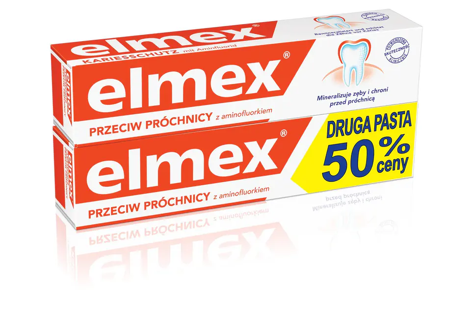⁨Elmex Pasta do zębów + druga za 50% ceny 75ml x 2⁩ w sklepie Wasserman.eu