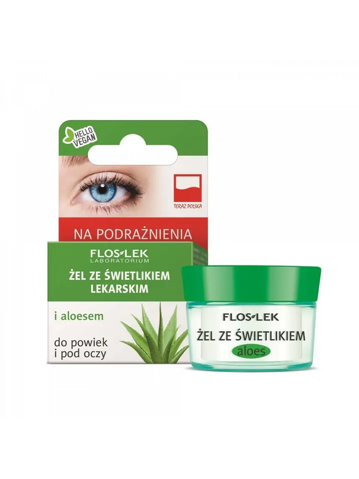 ⁨Floslek Eye Care Gel with firefly and aloe vera for the eyelid jar⁩ at Wasserman.eu