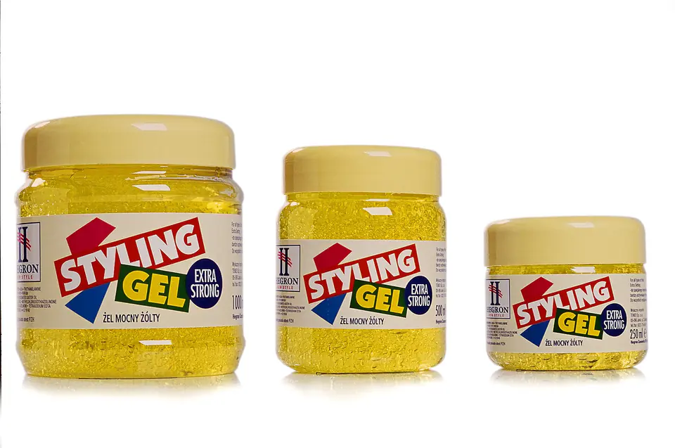⁨Hegron Styling Hair Modeling Gel 500ml extra strong yellow⁩ at Wasserman.eu