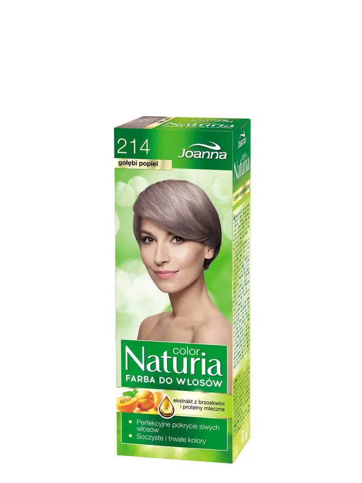 ⁨Joanna Naturia Color Farba do włosów nr 214-gołębi popiel 150g⁩ w sklepie Wasserman.eu