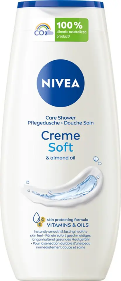 ⁨Nivea Cream Soft Kremowy Żel Pod Prysznic z Olejkiem Migdałowym 250ml⁩ w sklepie Wasserman.eu