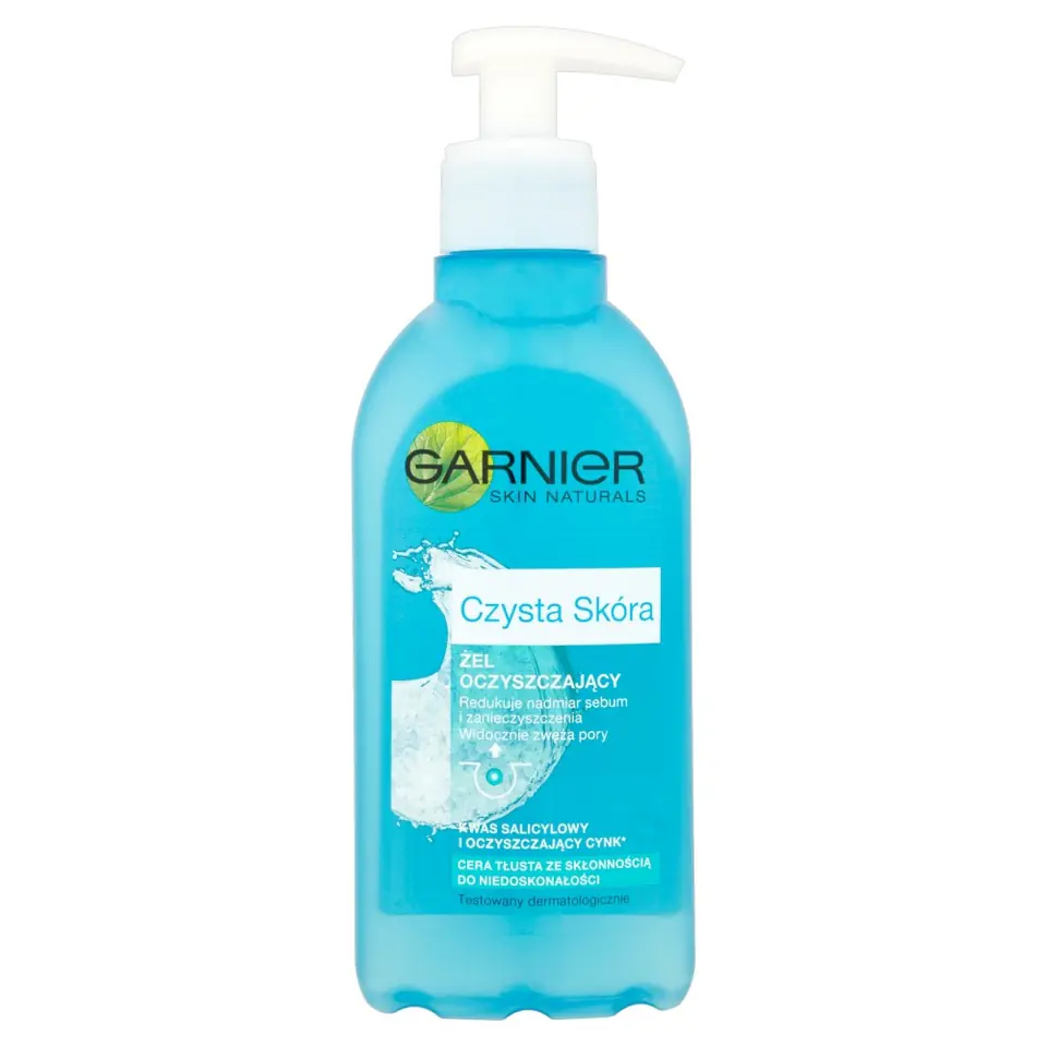 ⁨Garnier Czysta Skóra Żel do twarzy z pompką 200ml⁩ w sklepie Wasserman.eu
