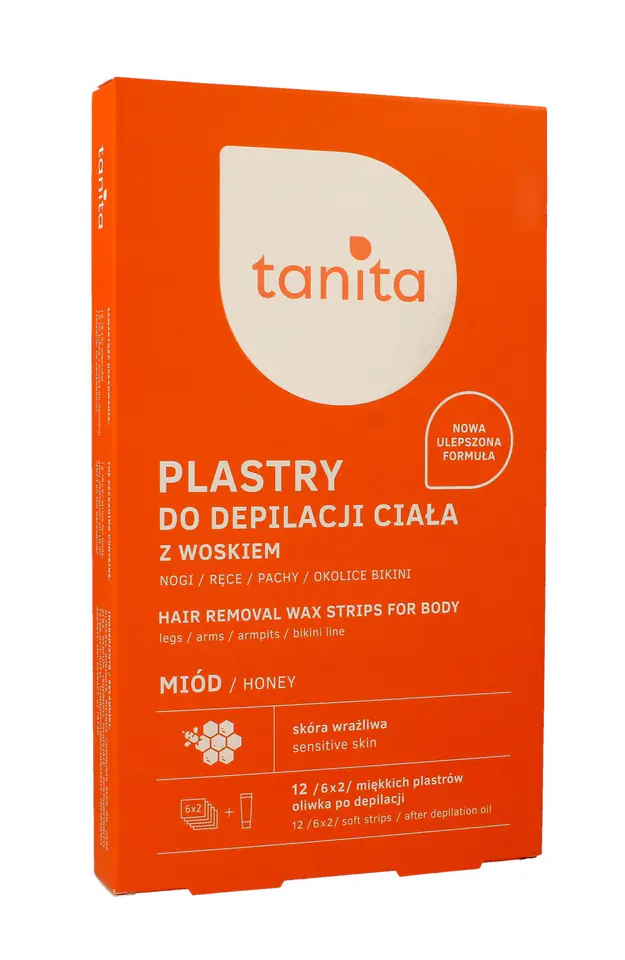 ⁨Tanita Body Hair Removal Patches with Wax Honey 1 op.-12pcs⁩ at Wasserman.eu