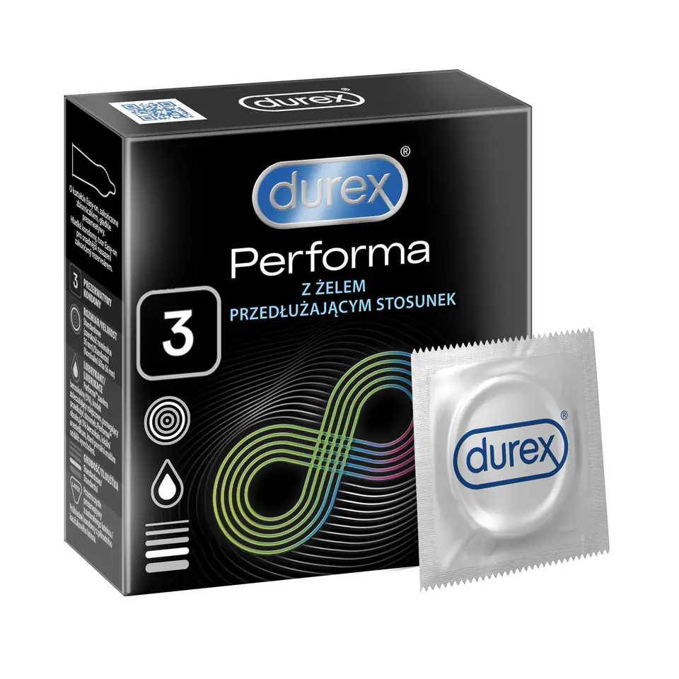 ⁨Durex Performa Condoms 3 pcs⁩ at Wasserman.eu