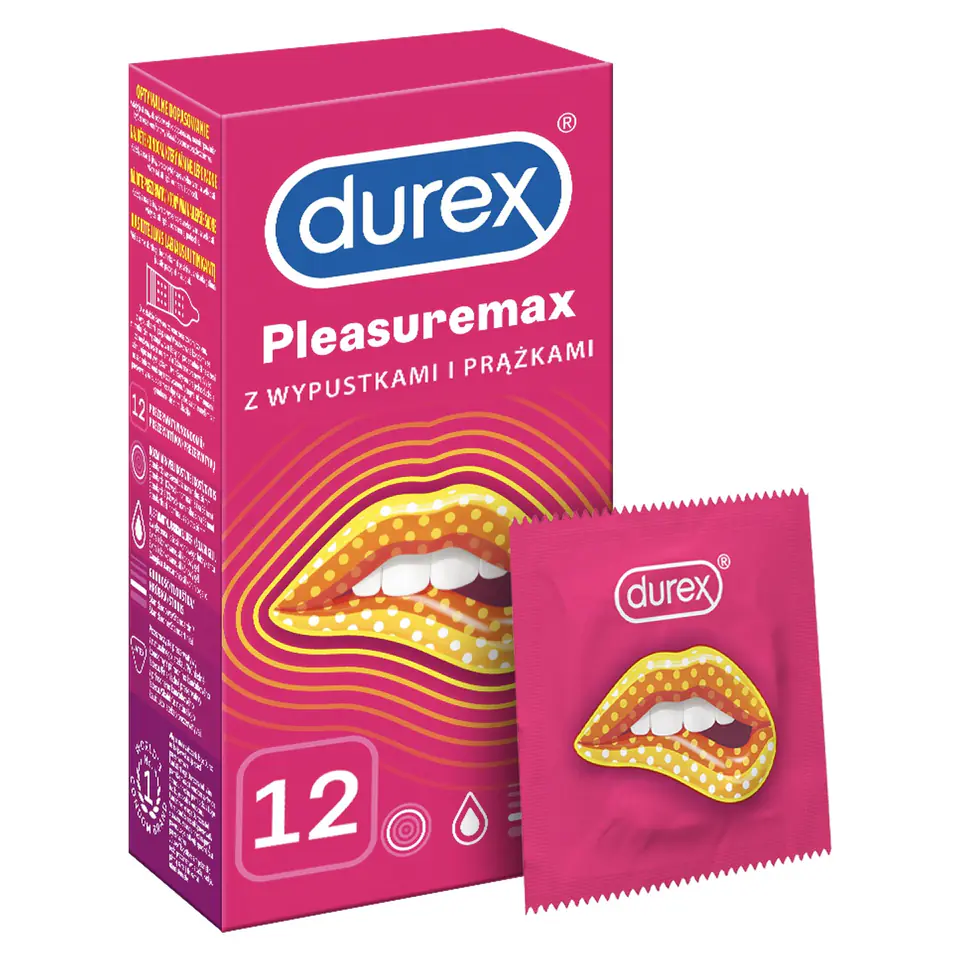 ⁨Durex Prezerwatywy Pleasuremax 12 szt⁩ w sklepie Wasserman.eu