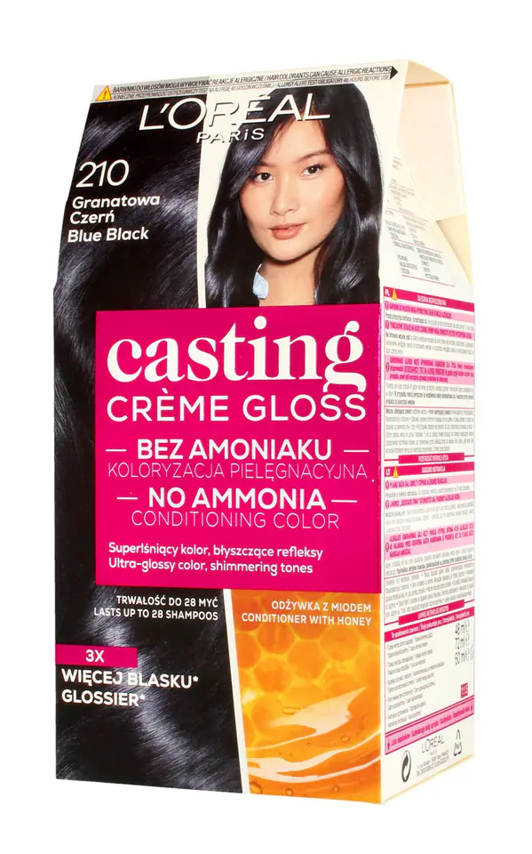 ⁨Casting Creme Gloss Krem koloryzujący nr 210 Granatowa Czerń 1 op.⁩ w sklepie Wasserman.eu