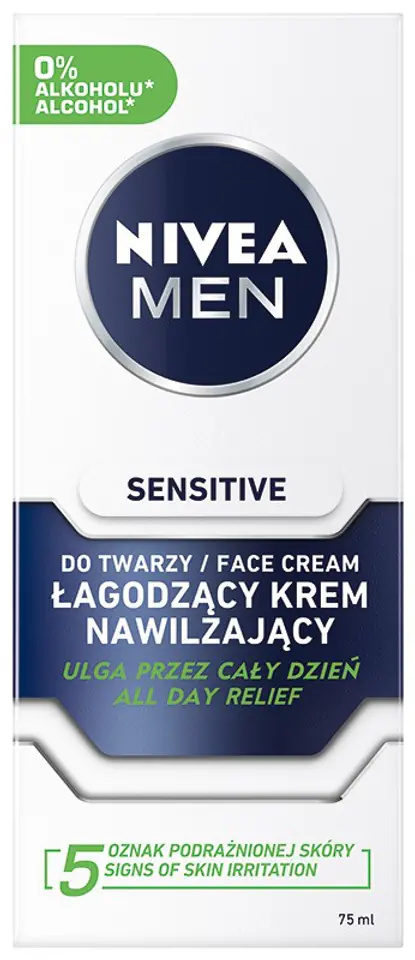 ⁨Nivea For Men Sensitive Łagodzący krem do twarzy 75ml⁩ w sklepie Wasserman.eu