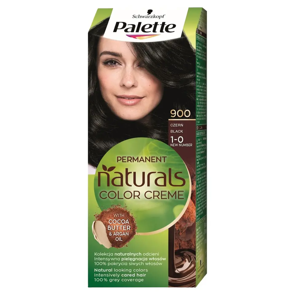 ⁨Palette Permanent Natural Colors Głęboka Czerń Morska nr 900 1op.⁩ w sklepie Wasserman.eu