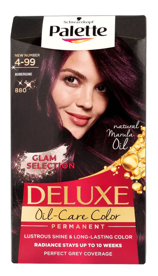 ⁨Palette Deluxe Permanent hair dye No. 880 Dark burgundy 1op.⁩ at Wasserman.eu