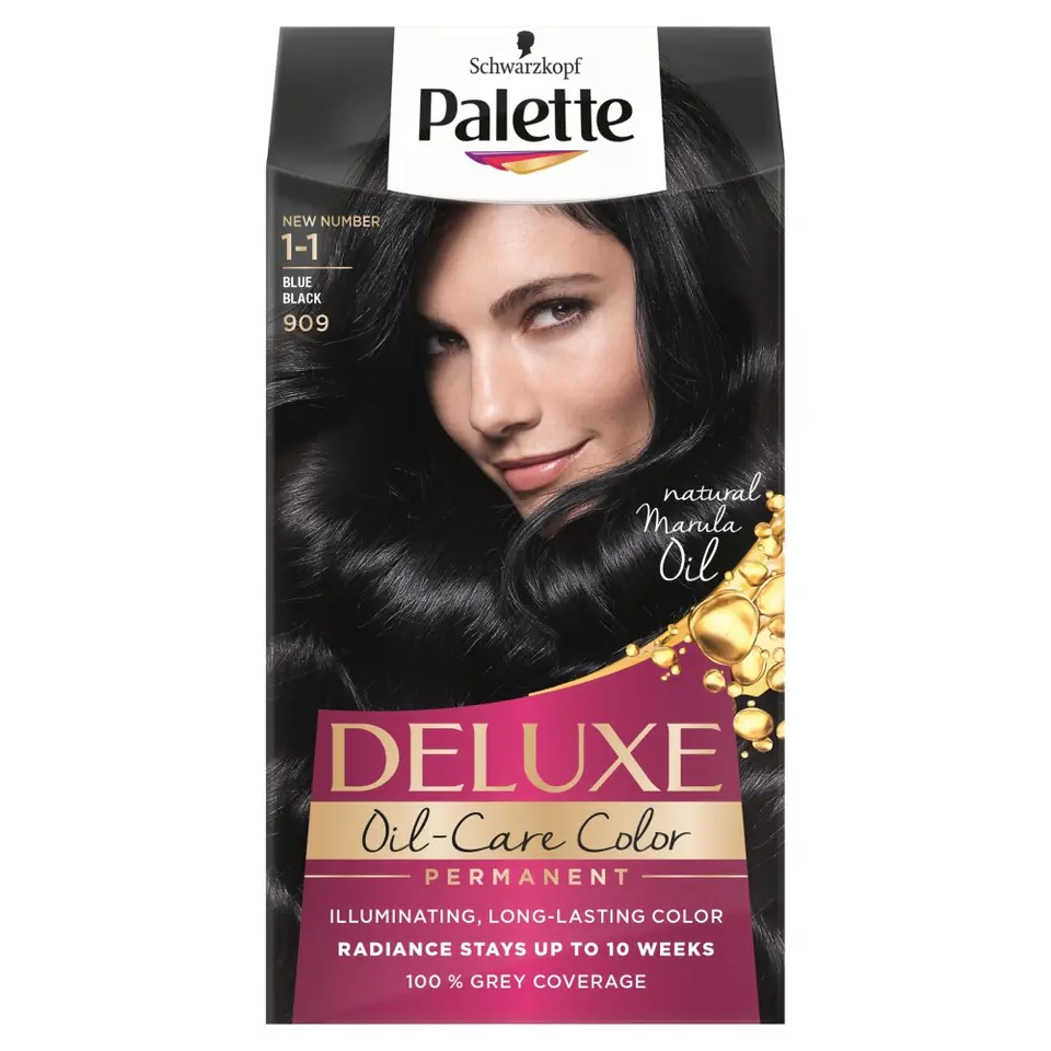 ⁨Palette Deluxe Permanent Hair Dye No. 909 Navy Black 1op.⁩ at Wasserman.eu