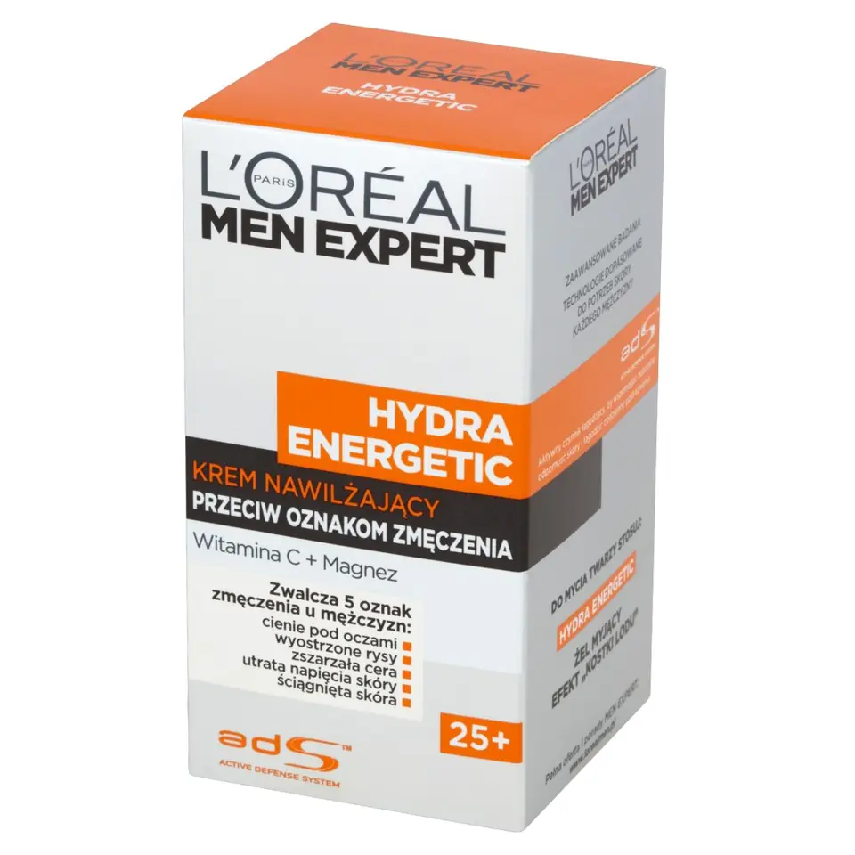 ⁨Loreal Men Expert Hydra Energetic Krem nawilżający przeciw oznakom zmęczenia 25+ 50ml⁩ w sklepie Wasserman.eu