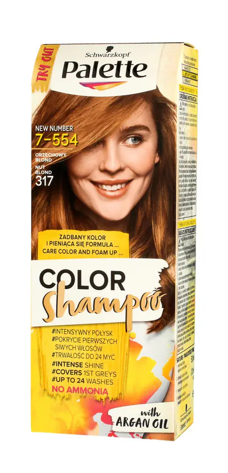⁨Palette Color Shampoo Szampon koloryzujący nr 317 Orzechowy Blond 1op.⁩ w sklepie Wasserman.eu