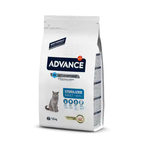 ⁨ADVANCE Sterilized Turkey - sucha karma z indykiem dla kotów sterylizowanych 1,5kg [577219]⁩ w sklepie Wasserman.eu