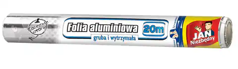 ⁨Sarantis Jan Niezbędny Folia aluminiowa - tłoczone wzory 20m⁩ w sklepie Wasserman.eu