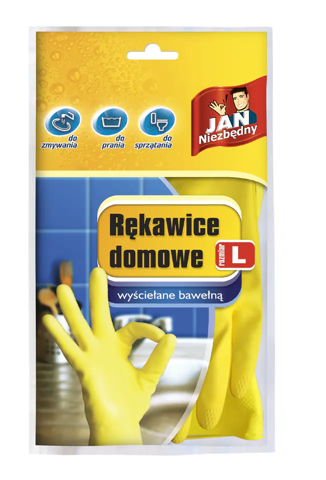 ⁨Sarantis Jan Niezbędny Rękawice domowe rozmiar L⁩ w sklepie Wasserman.eu