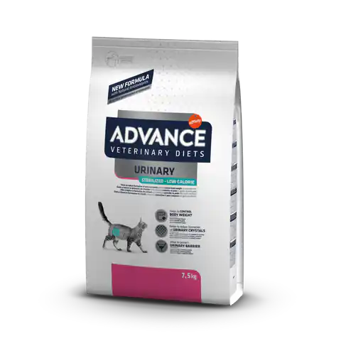 ⁨ADVANCE DIET Urinary Sterilized Low Calorie - Trockenfutter für sterilisierte Katzen 7,5kg [924021]⁩ im Wasserman.eu