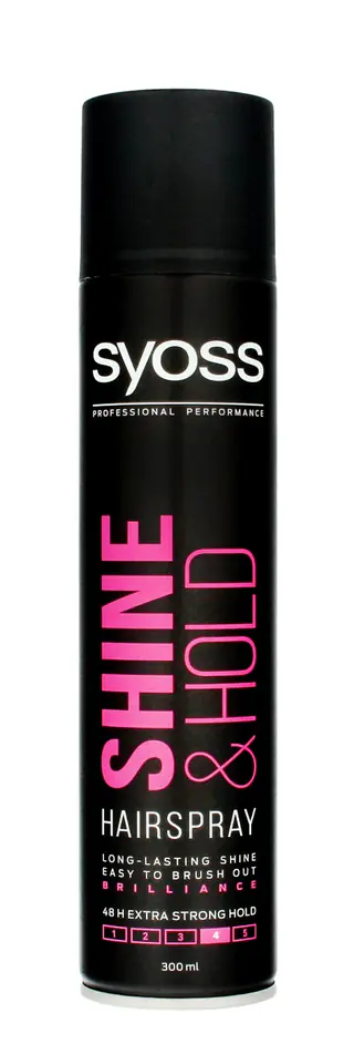 ⁨Schwarzkopf Syoss Shine & Hold Lakier do włosów nadający połysk extra mocny 300ml⁩ w sklepie Wasserman.eu