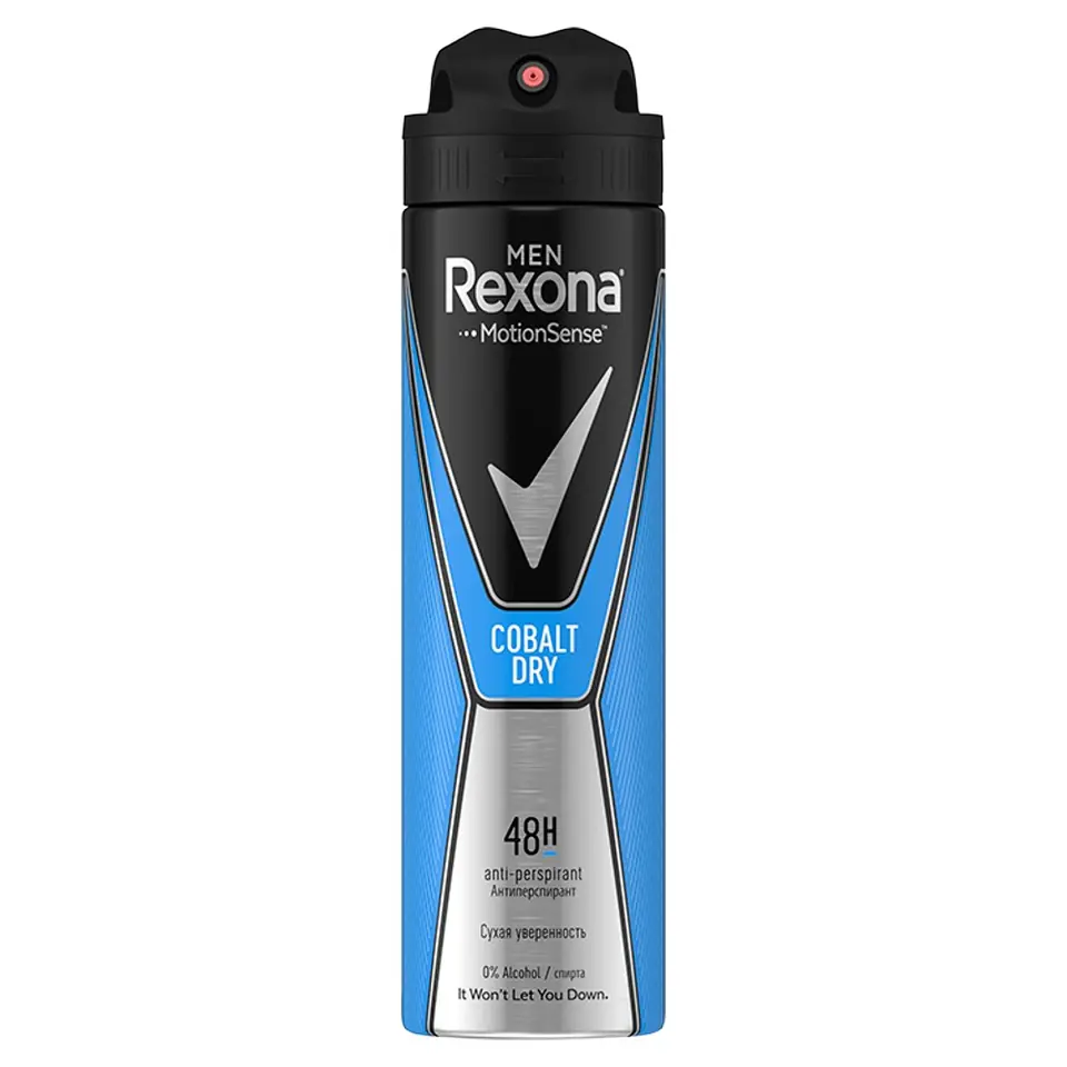 ⁨Rexona Motion Sense Men Dezodorant spray Cobalt Dry  150ml⁩ w sklepie Wasserman.eu