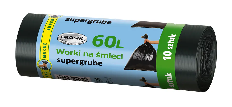 ⁨Sarantis Jan Niezbędny Grosik Worki na śmieci LD 60L/10sztuk⁩ w sklepie Wasserman.eu