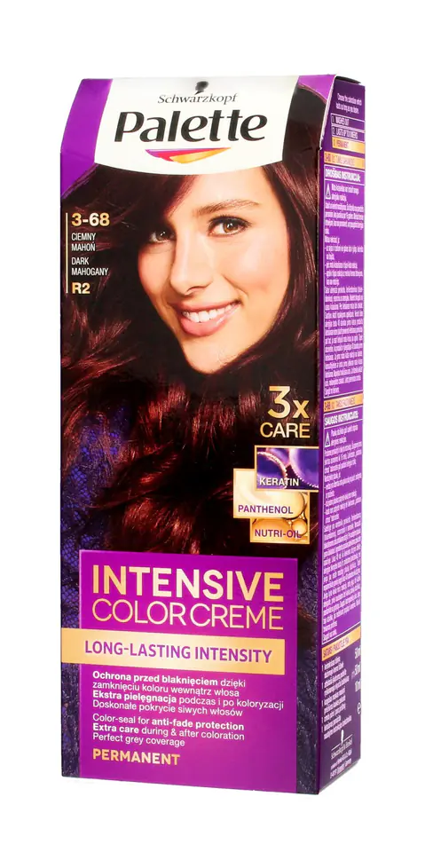 ⁨Palette Intensive Color Creme Coloring cream No. R2-dark mahogany 1op.⁩ at Wasserman.eu