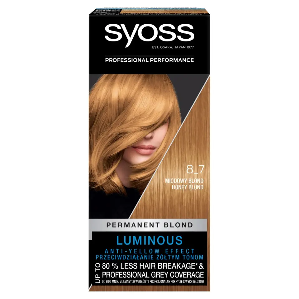 ⁨Schwarzkopf Syoss Farba do włosów Miodowy Blond nr 8-7 1op.⁩ w sklepie Wasserman.eu