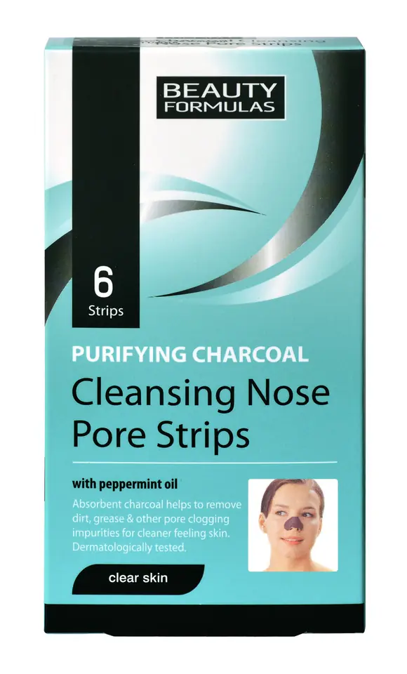 ⁨Beauty Formulas Skin Care Deep Cleansing Nose Straps With Carbon 6pcs⁩ at Wasserman.eu