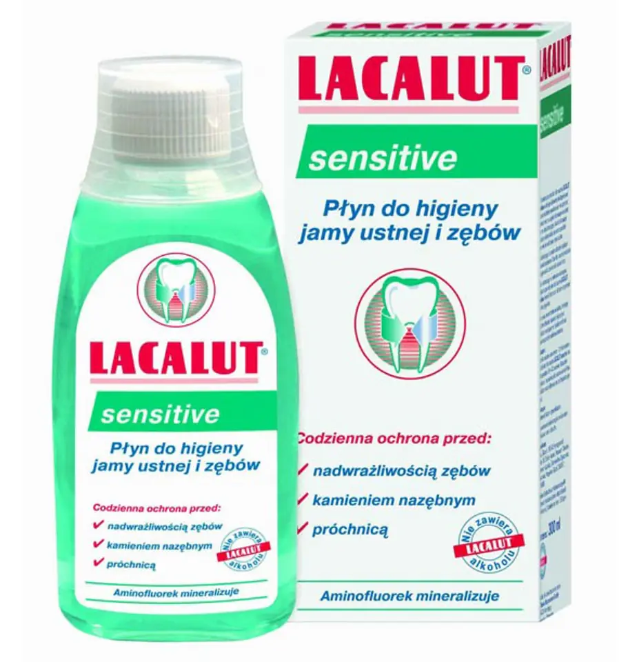 ⁨Lacalut Mouthwash Sensitive 300ml⁩ at Wasserman.eu