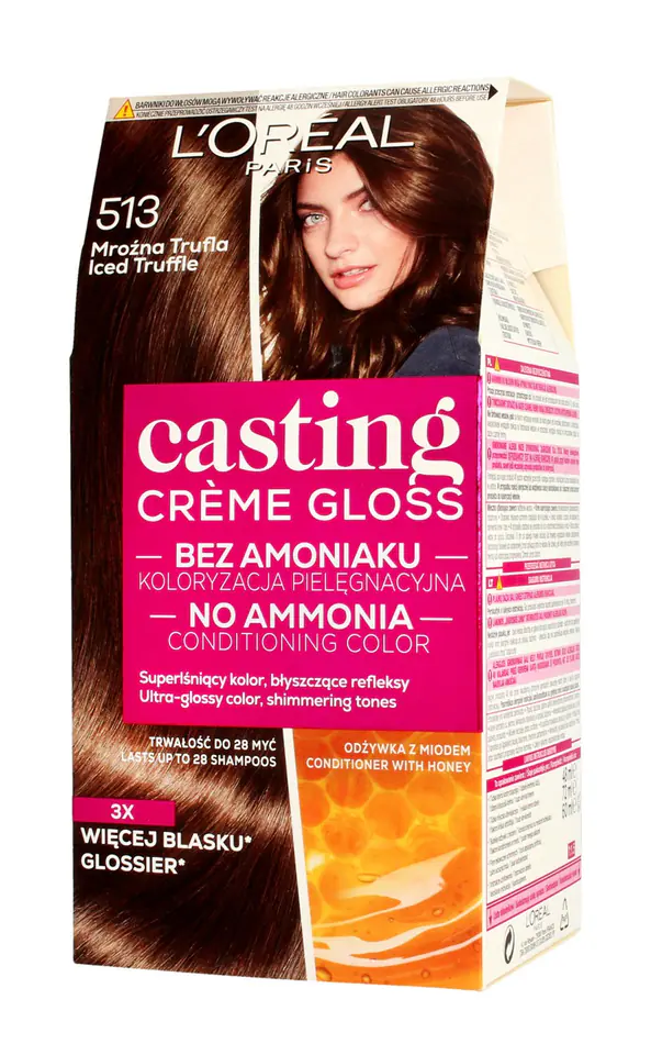 ⁨Casting Creme Gloss Krem koloryzujący nr 513 Mroźna Trufla 1 op.⁩ w sklepie Wasserman.eu