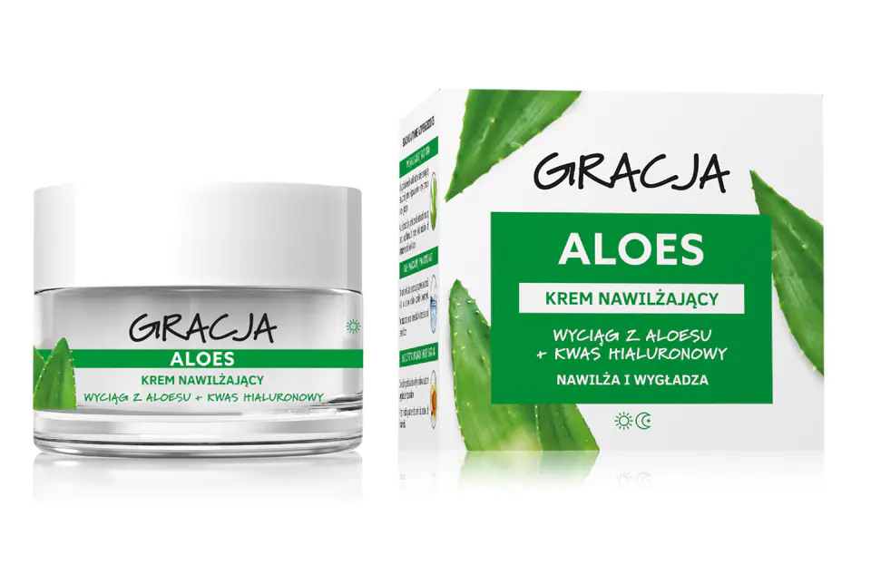 ⁨Grace Aloe vera day and night moisturizing cream 50ml⁩ at Wasserman.eu