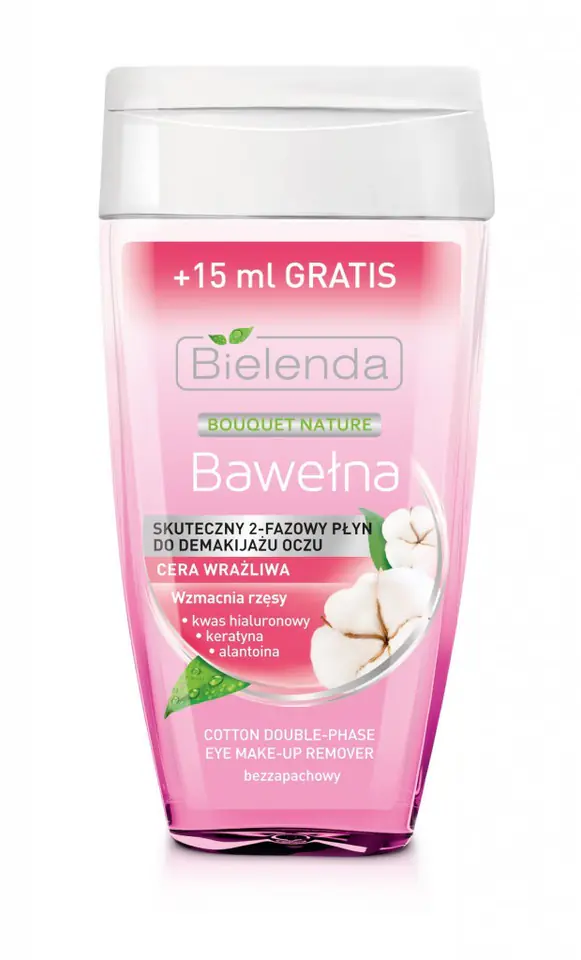 ⁨Bielenda Bio Plantacja Bawełna Płyn do demakijażu oczu 2-fazowy& 125ml⁩ w sklepie Wasserman.eu