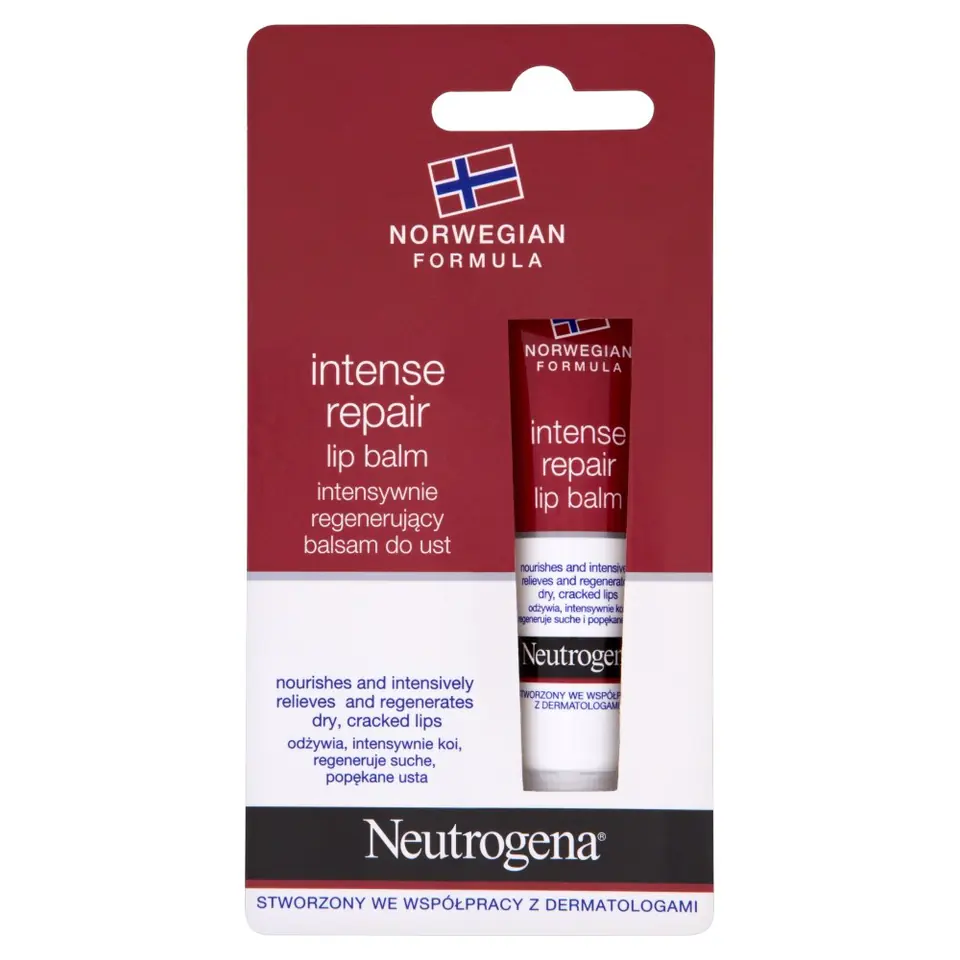 ⁨Neutrogena Formuła Norweska Balsam do ust intensywnie regenerujący 15ml⁩ w sklepie Wasserman.eu