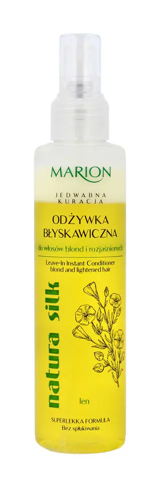 ⁨Marion Natura Silk Błyskawiczna odżywka do włosów blond i rozjaśnionych 150ml⁩ w sklepie Wasserman.eu