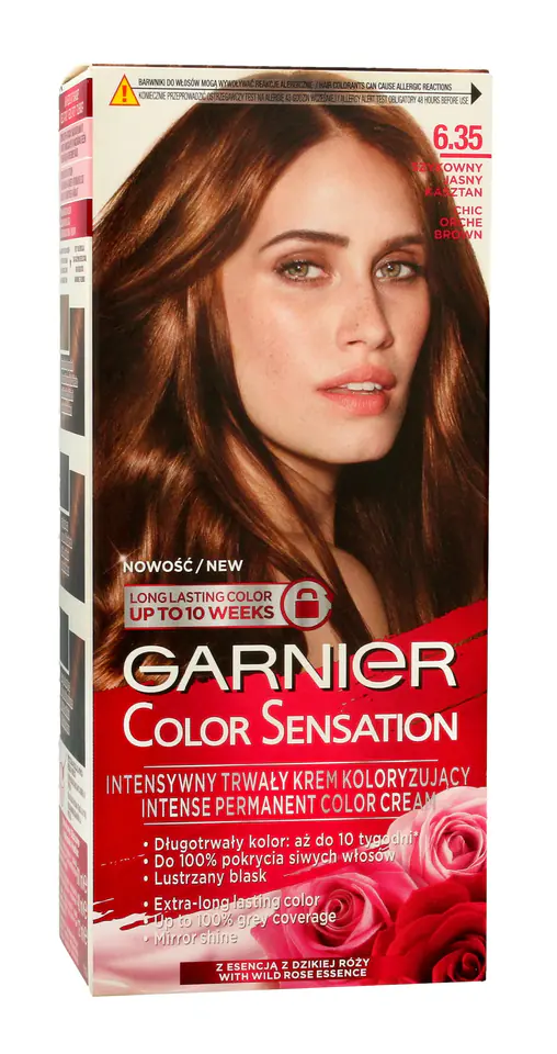 ⁨Garnier Color Sensation Coloring Cream 6.35 Chic Brown- Chic light chestnut⁩ at Wasserman.eu