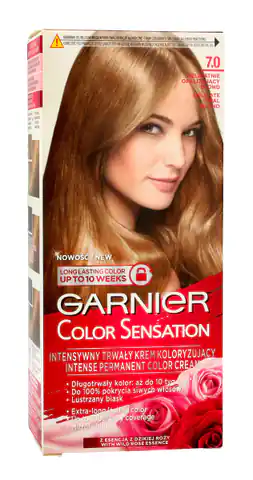 ⁨Garnier Color Sensation Krem koloryzujący 7.0 Opal Blond- Delikatnie opalizujący blond⁩ w sklepie Wasserman.eu