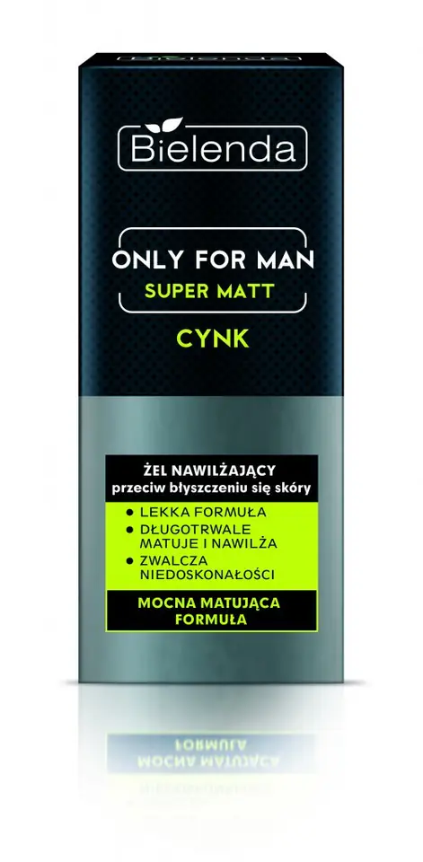 ⁨Bielenda Only for Man Super Matt Żel nawilżający przeciw błyszczeniu się skóry  50ml⁩ w sklepie Wasserman.eu