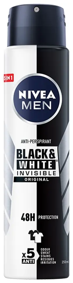 ⁨Nivea Deodorant INVISIBLE ORIGINAL male spray 250ml⁩ at Wasserman.eu