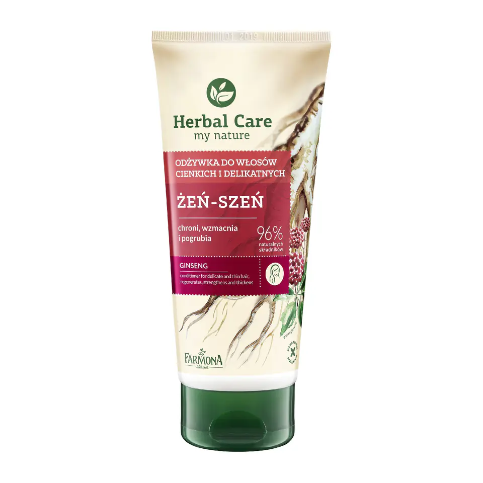 ⁨Farmona Herbal Care Hair Conditioner in Tube Ginseng for thin and delicate hair 200ml⁩ at Wasserman.eu