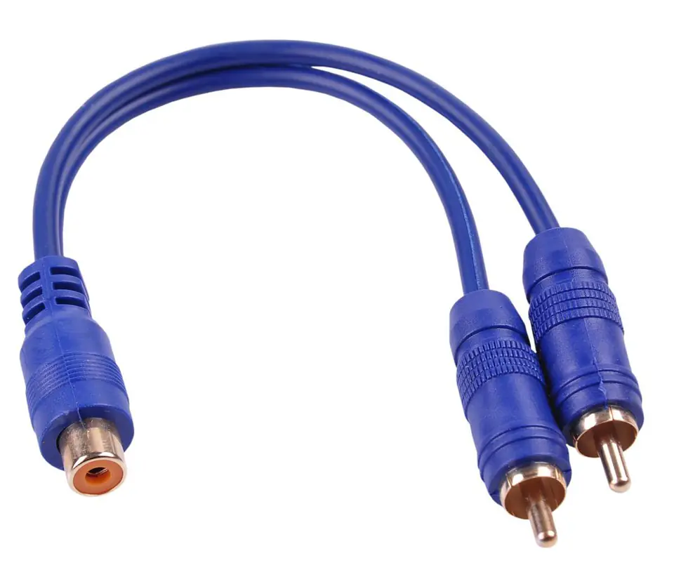 ⁨KPO2616 Cable 1 x rca socket - 2 plugs rca 0.2m⁩ at Wasserman.eu