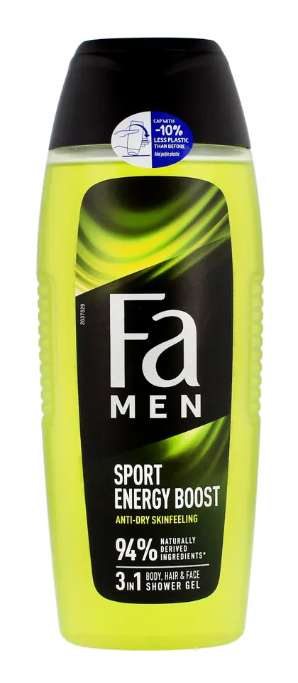 ⁨Fa Men Xtreme Sport Energy Boost Żel pod prysznic 3w1 400 ml⁩ w sklepie Wasserman.eu