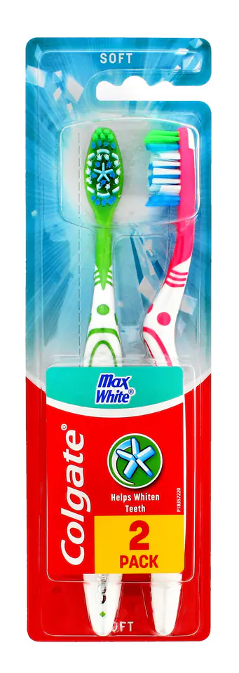 ⁨Colgate Szczoteczka Max White Miękka 1+1gratis⁩ w sklepie Wasserman.eu