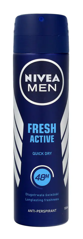 ⁨Nivea Dezodorant FRESH ACTIVE spray męski 150ml⁩ w sklepie Wasserman.eu