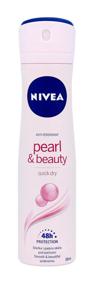 ⁨Nivea Dezodorant PEARL&BEAUTY spray damski 150ml⁩ w sklepie Wasserman.eu