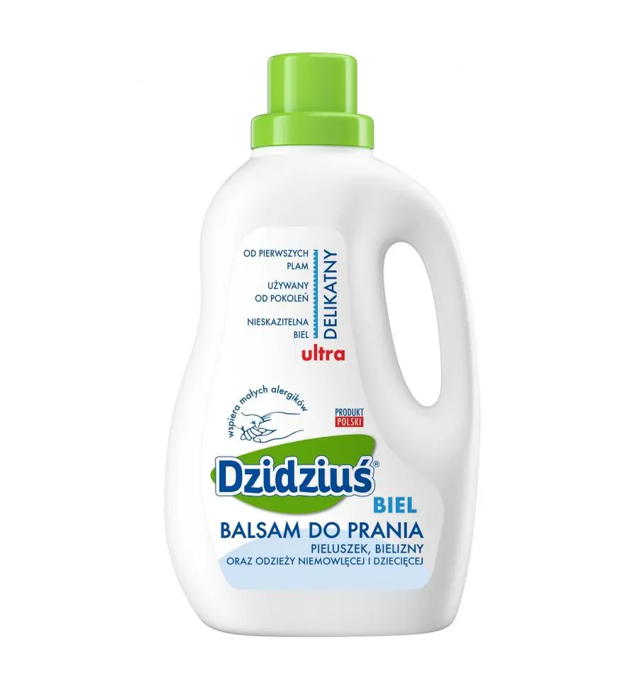 ⁨Dzidziuś Balsam do prania Biel 1,5l⁩ w sklepie Wasserman.eu