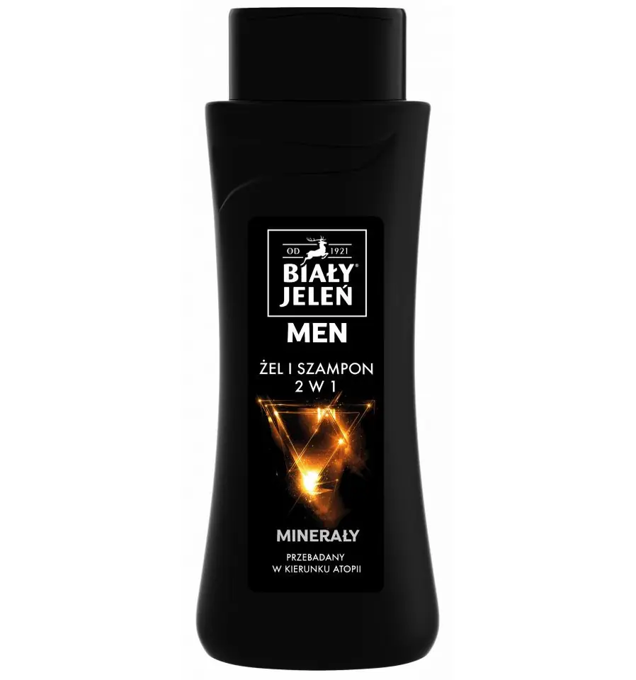 ⁨Biały Jeleń for Men Szampon Żel hipoalergiczny 2w1 Minerały 300ml⁩ w sklepie Wasserman.eu